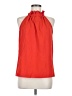 Shein Red Orange Sleeveless Blouse Size M - photo 1