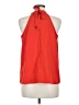 Shein Red Orange Sleeveless Blouse Size M - photo 2