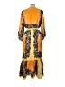 Sandro 100% Polyester Yellow Casual Dress Size EU (FR) 42 / US 10 - photo 2