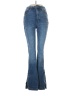 Judy Blue Chevron-herringbone Blue Jeans Size 9 - photo 1