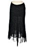MNG 100% Polyester Polka Dots Black Casual Skirt Size M - photo 1