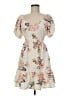 Illa Illa Floral Ivory Cocktail Dress Size M - photo 1