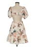 Illa Illa Floral Ivory Cocktail Dress Size M - photo 2