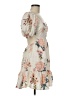 Illa Illa Floral Ivory Cocktail Dress Size M - photo 4
