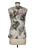 St. John Gray Sleeveless Silk Top Size 6 - photo 2