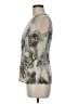 St. John Gray Sleeveless Silk Top Size 6 - photo 5