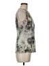 St. John Gray Sleeveless Silk Top Size 6 - photo 4