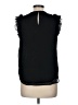 Ann Taylor LOFT 100% Polyester Black Sleeveless Blouse Size M (petite) - photo 2