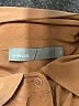 Vince. 100% Silk Tan Long Sleeve Silk Top Size XS - photo 7