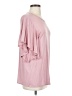 Acting Pro Solid Pink Short Sleeve Top Size S - photo 4
