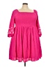 Torrid 100% Polyester Pink Casual Dress Size 3X Plus (3) - photo 1