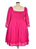 Torrid 100% Polyester Pink Casual Dress Size 3X Plus (3) - photo 2