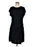 Nicole Miller Solid Black Casual Dress Size M - photo 1