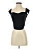 Reformation Black Short Sleeve Top Size S - photo 1
