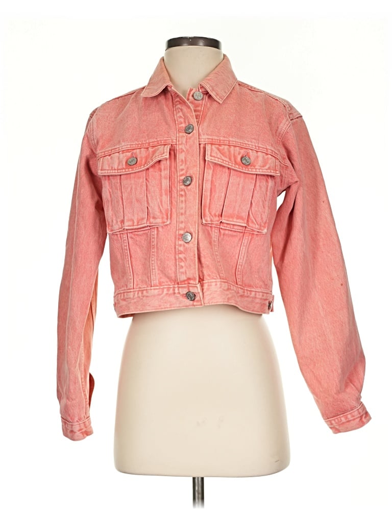 Pre-owned Gap Denim Jacket In Pink