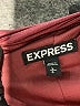 Express 100% Polyester Solid Pink Burgundy Casual Dress Size L - photo 7