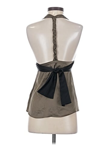 Black Halo Sleeveless Silk Top (view 2)