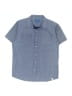 Perry Ellis 100% Cotton Blue Short Sleeve Button-Down Shirt Size 14 - 16 - photo 1