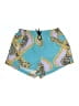 inamorata 100% Rayon Animal Print Blue Board Shorts Size M - photo 1