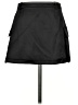 Zara Solid Black Casual Skirt Size XS - photo 2