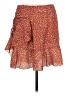 Unbranded 100% Polyester Polka Dots Orange Red Casual Skirt Size M - photo 1