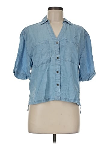 Alexander Jordan 3/4 Sleeve Button-Down Shirt (view 1)