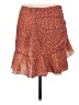 Unbranded 100% Polyester Polka Dots Orange Red Casual Skirt Size M - photo 2