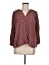 Whistles Burgundy 3/4 Sleeve Blouse Size 6 - photo 1