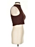 Klassy Network Brown Tank Top Size S - photo 4