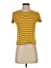 Factorie Stripes Yellow Short Sleeve T-Shirt Size XS - photo 1