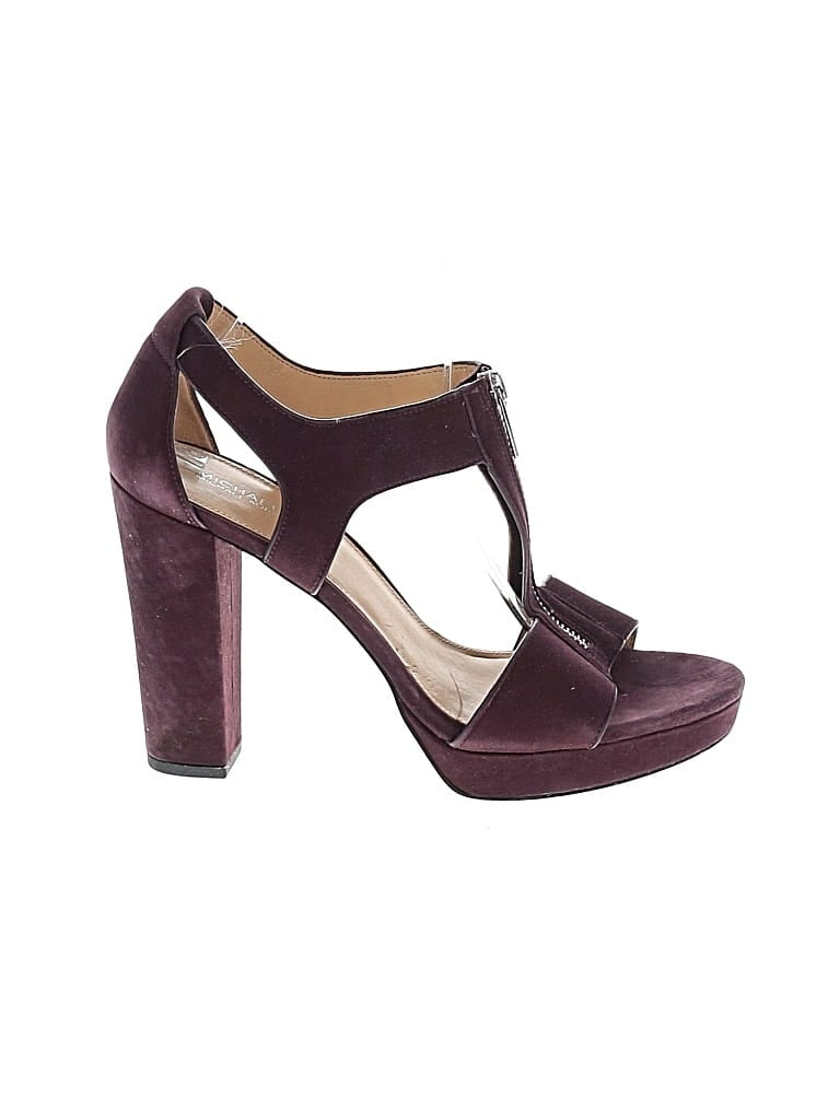 Pre-owned Michael Michael Kors Sandals In Burgundy