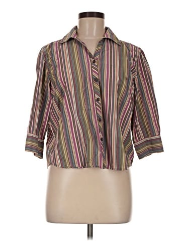 Erika 3/4 Sleeve Button-Down Shirt (view 1)