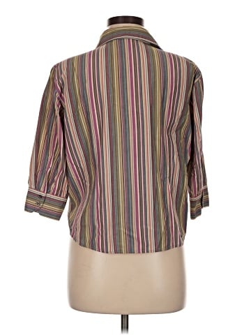 Erika 3/4 Sleeve Button-Down Shirt (view 2)