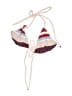 Suboo Stripes Burgundy Swimsuit Top Size 2 - photo 1