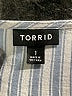 Torrid 100% Cotton Blue Short Sleeve Blouse Size 1X Plus (1) - photo 7