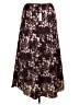 Max Studio 100% Polyester Floral Brown Casual Skirt Size 1X - photo 2