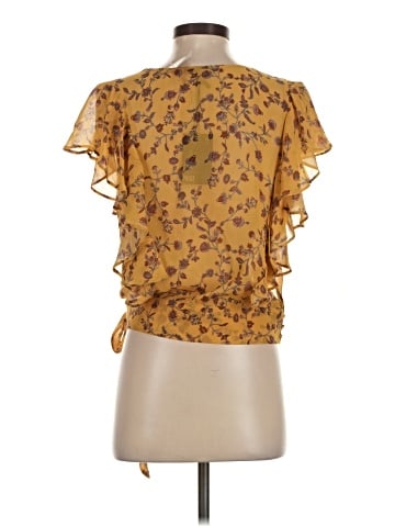 Paige Short Sleeve Silk Top (view 2)