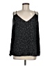 Crescent 100% Polyester Black Long Sleeve Blouse Size M - photo 1