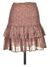 Allison 100% Polyester Paisley Orange Brown Casual Skirt Size S - photo 2