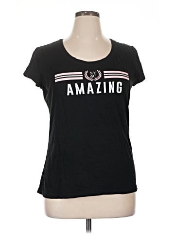 New York & Company Short Sleeve T-Shirt (view 1)