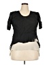 Assorted Brands 100% Rayon Black Short Sleeve Blouse Size XXL (estimated) - photo 1