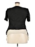 Assorted Brands 100% Rayon Black Short Sleeve Blouse Size XXL (estimated) - photo 2