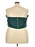 Boohoo 100% Polyester Teal Green Tube Top Size 24 - photo 2