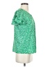 Shein Stars Green Short Sleeve Top Size S - photo 4