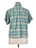 L.L.Bean Plaid Teal Short Sleeve Blouse Size XL (estimated) - photo 2