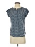 Liz Claiborne 100% Polyester Blue Short Sleeve Henley Size S (petite) - photo 1