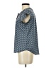 Liz Claiborne 100% Polyester Blue Short Sleeve Henley Size S (petite) - photo 5