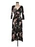 Lux Floral Black Casual Dress Size M - photo 1