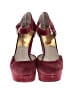 MICHAEL Michael Kors 100% Leather Burgundy Heels Size 10 - photo 2