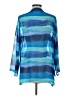 Claudia D. 100% Polyester Blue 3/4 Sleeve Blouse Size L - photo 2